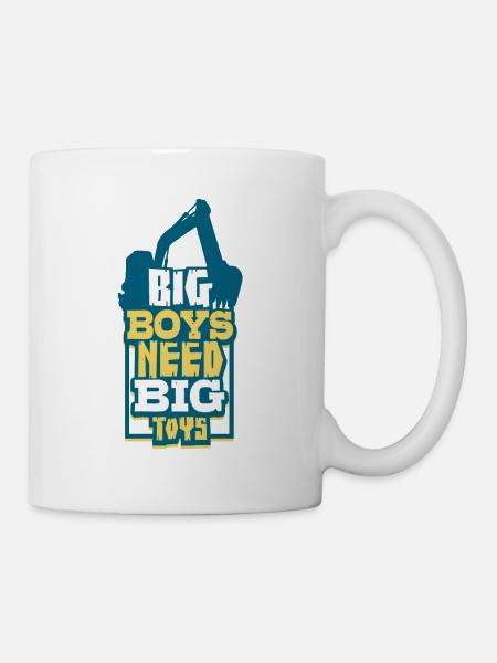 Bagger - Tasse - Weiß