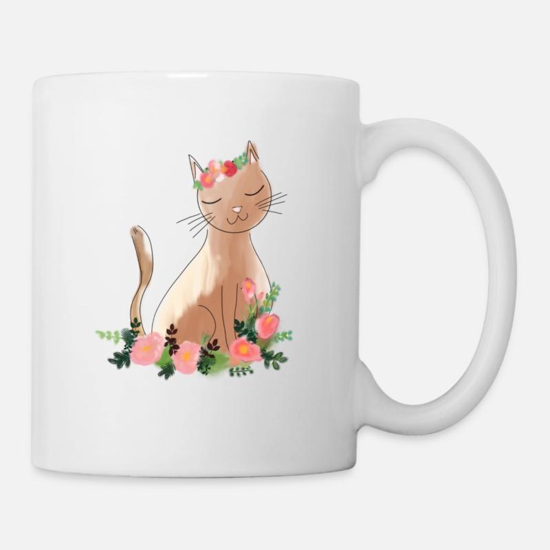 cat - Mug - white