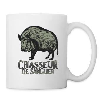 Boar hunter - gift - Mug - white - Right