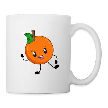 Orange - Tasse - Weiß - Rechts
