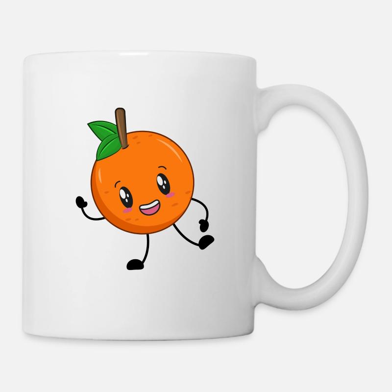 Orange - Tasse - Weiß