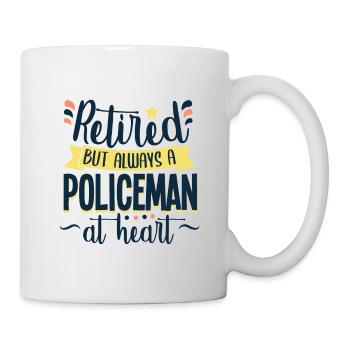 Police Policeman Retired Pensioner - Mug - white - Right