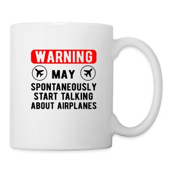 Aviation Airline Pilot Gift parle des avions - Mug blanc - blanc - Droite