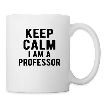 Professeur: restez calme je suis professeur - Mug blanc - blanc - Droite
