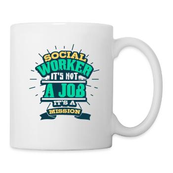 Social worker social pedagogue - Mug - white - Right