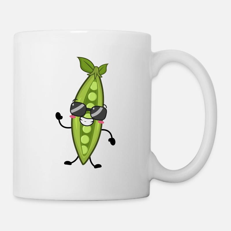 Erbsen - Tasse - Weiß