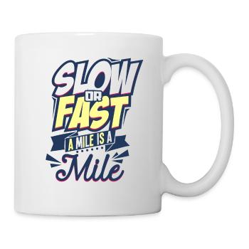 Coureurs de marathon - Mug blanc - blanc - Droite