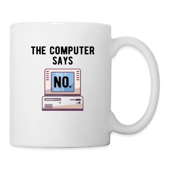TECH GEEK : L'ordinateur dit non - Mug blanc - blanc - Droite