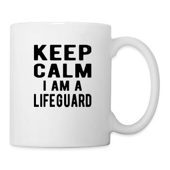 Sauveteur : Restez calme, je suis sauveteur - Mug blanc - blanc - Droite