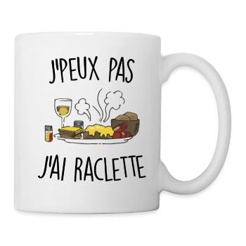 J'peux pas j'ai raclette - Mug blanc - blanc - Droite