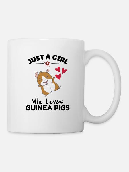 GUINEA PIG: Love Guinea Pigs - Mug - white
