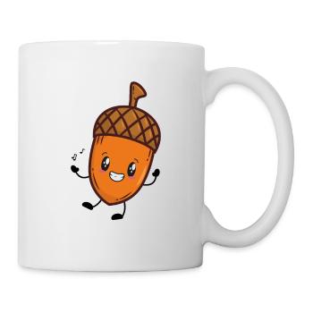 Acorn musique d'automne chêne - Mug blanc - blanc - Droite