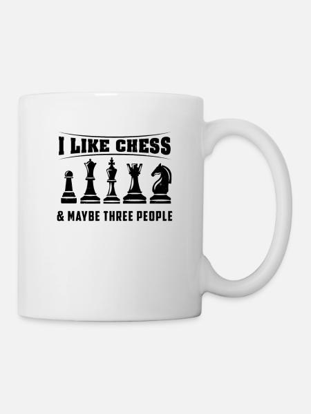 Schach - Tasse - Weiß