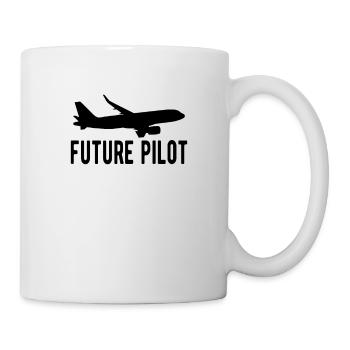 Aviation Airplane Airline Pilot Gift future pilot - Mug - white - Right
