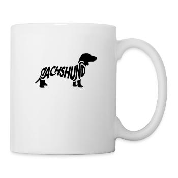 Dackel - Tasse - Weiß - Rechts
