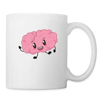 Brain school student smart - Mug - white - Right