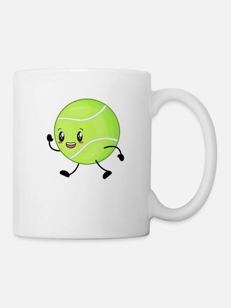Tennis balle de tennis - Mug blanc - blanc