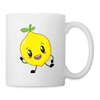 Zitrone - Tasse - Weiß - Rechts
