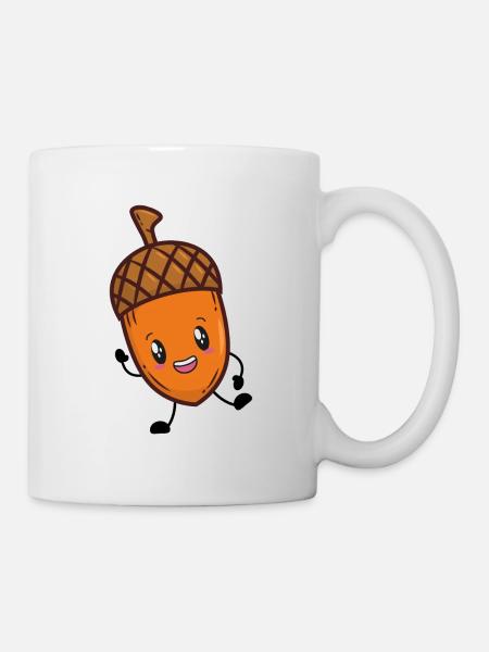 Eichel Chêne Automne - Mug blanc - blanc