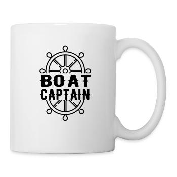 BOATING BOAT SHIP : Boat Captain - Mug blanc - blanc - Droite