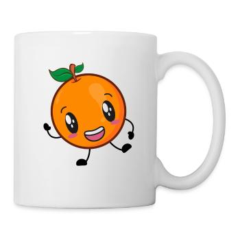 Orange - Tasse - Weiß - Rechts
