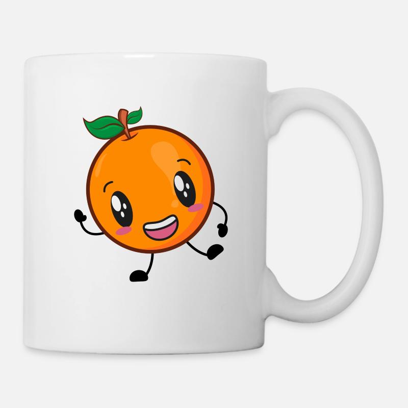 Orange - Tasse - Weiß