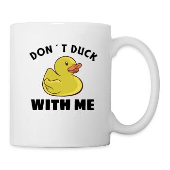 Rubber Duck Gift don’t duck with moi - Mug blanc - blanc - Droite