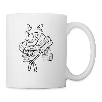 Helmet Armor Samurai - Mug - white - Right