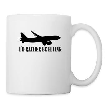 Aviation Airplane Airline Pilote Gift rater flying - Mug blanc - blanc - Droite