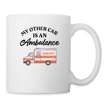 PARAMEDIC / FIRST RESPONDER : My Other Car - Mug blanc - blanc - Droite