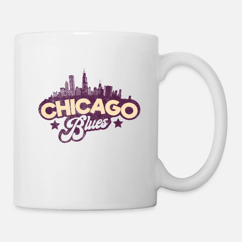 Chicago Blues Musik - Tasse - Weiß