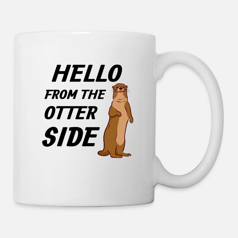 Otter Gift Hello From the Otter Side - Tasse - Weiß