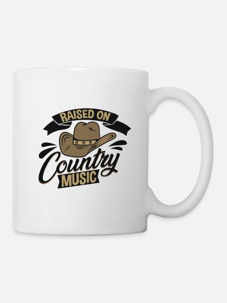 Country Musik - Tasse - Weiß