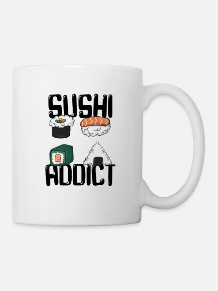 Sushi Fan Japonais Food Sushi Addict - Mug blanc - blanc