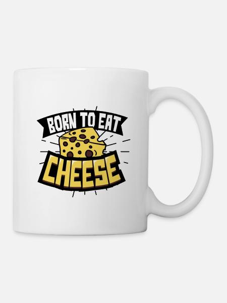 Käse - Tasse - Weiß