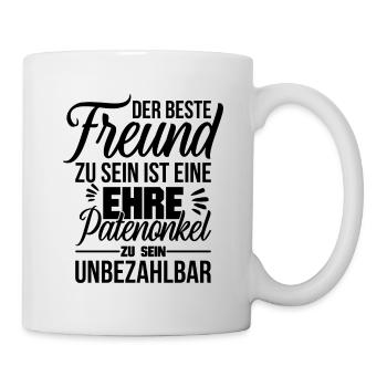 Patenonkel - Tasse - Weiß - Rechts