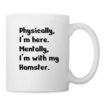 Hamster Lover Gift : with my Hamster - Mug blanc - blanc - Droite