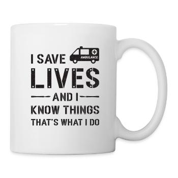 Ambulance Driver Ambulance Sani Gift Idea - Mug - white - Right