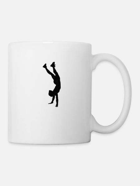 GYMNASTICS TUMBLER : handstand - Mug - white