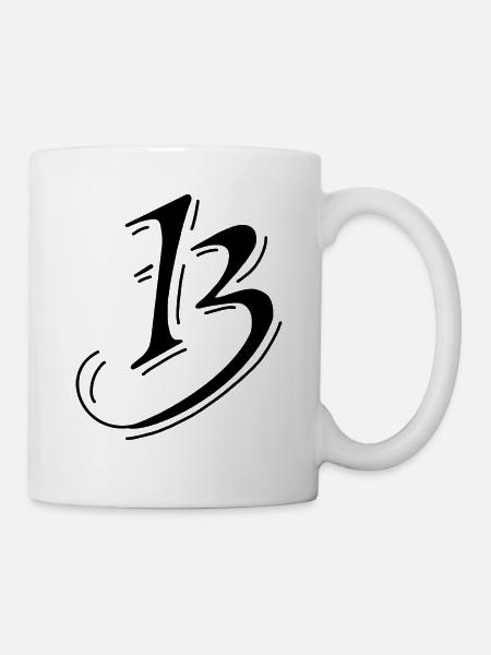 13 Number number number - Mug - white