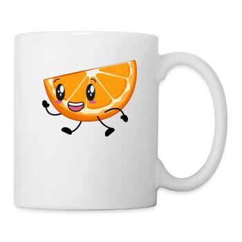 Orange - Tasse - Weiß - Rechts