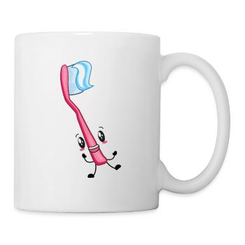 Brosse à dents Dentiste - Mug blanc - blanc - Droite
