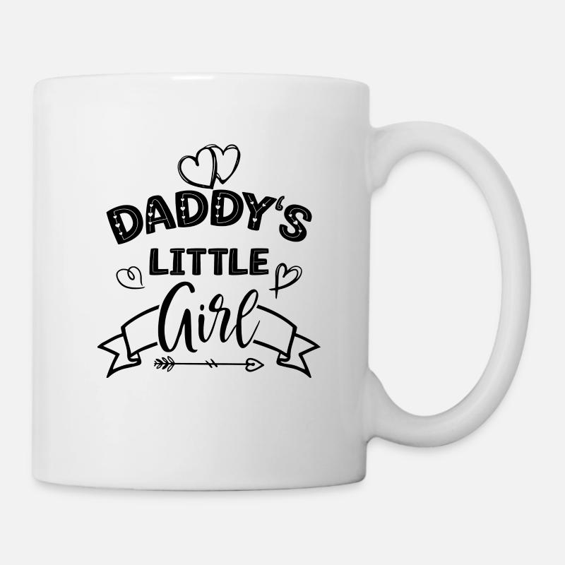 Papas kleines Mädchen - Vatertag Papa - Tasse - Weiß