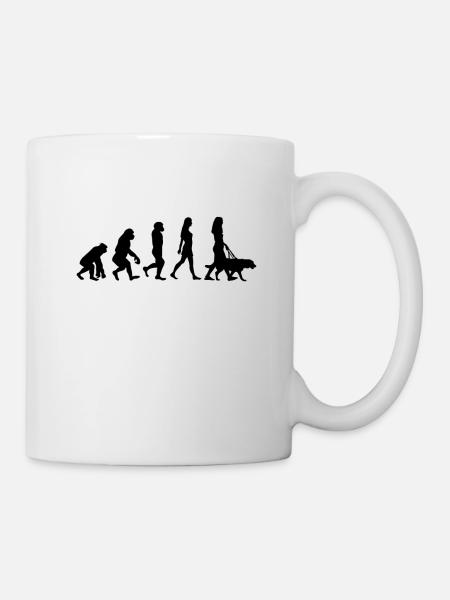 Dog owner Evolution Dog - Mug - white