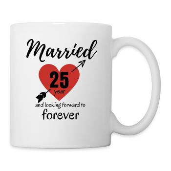 25th Wedding Anniversary - Mug - white - Right