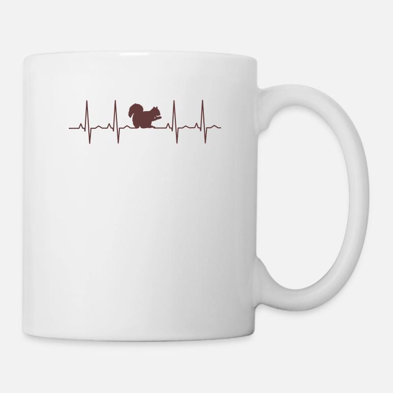 Eichhörnchen Herzschlag - Tasse - Weiß