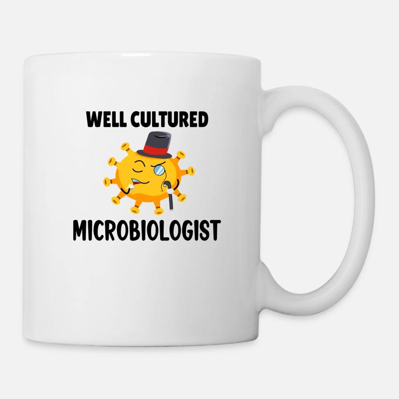 Microbiologist Microbiology Biology teacher Gift - Mug blanc - blanc