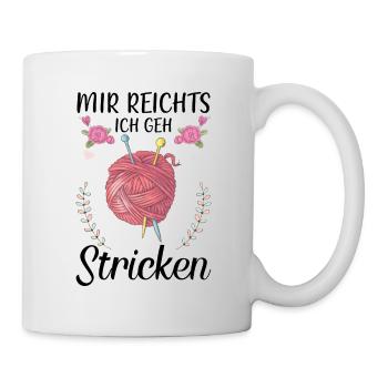 Stricken - Tasse - Weiß - Rechts