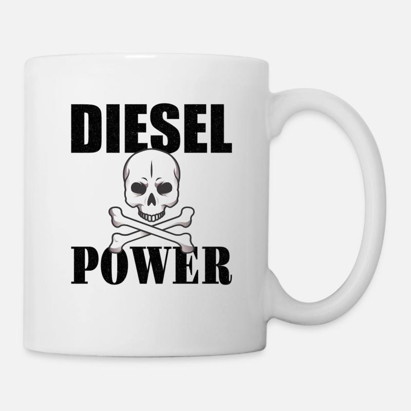 DIESEL MECHANIC / DIESEL TRUCKER Diesel Power - Mug blanc - blanc
