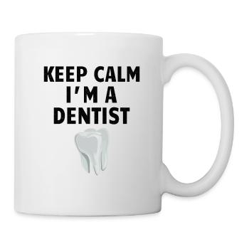 DENTIST / DENTAL HYGIENE keep calm - Mug - white - Right